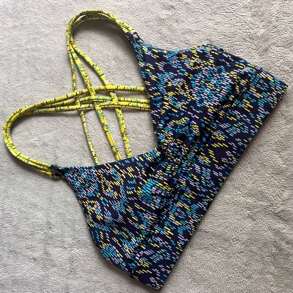 Soma Other - Soma Strappy Porto Tile Bikini Swimsuit Top Blue Green Purple Medium Sz M